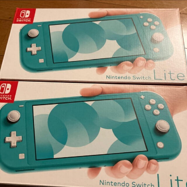 nintendo switch lite ターコイズ　本体　２