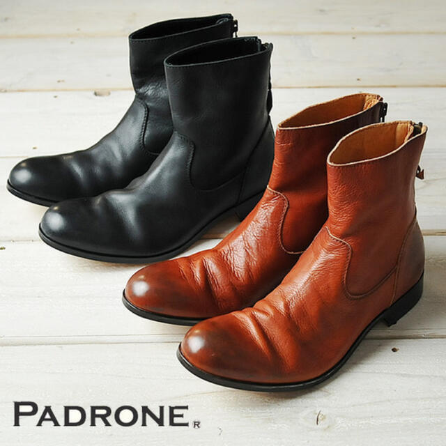 PADRONE(パドローネ)のパドローネ PADRONE  プレーントゥブーツ（バックジップ） メンズの靴/シューズ(ブーツ)の商品写真