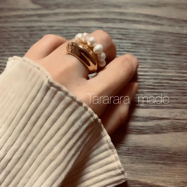 ●handmade Perl ring● レディースのアクセサリー(リング(指輪))の商品写真