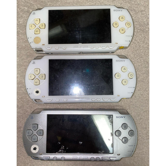 PSP 1000 ジャンク品 3台 - ゲームソフト/ゲーム機本体