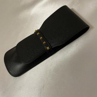 Hermes - ☆未使用☆HERMES エルメス ペンケース スタッズ 黒 2本挿し