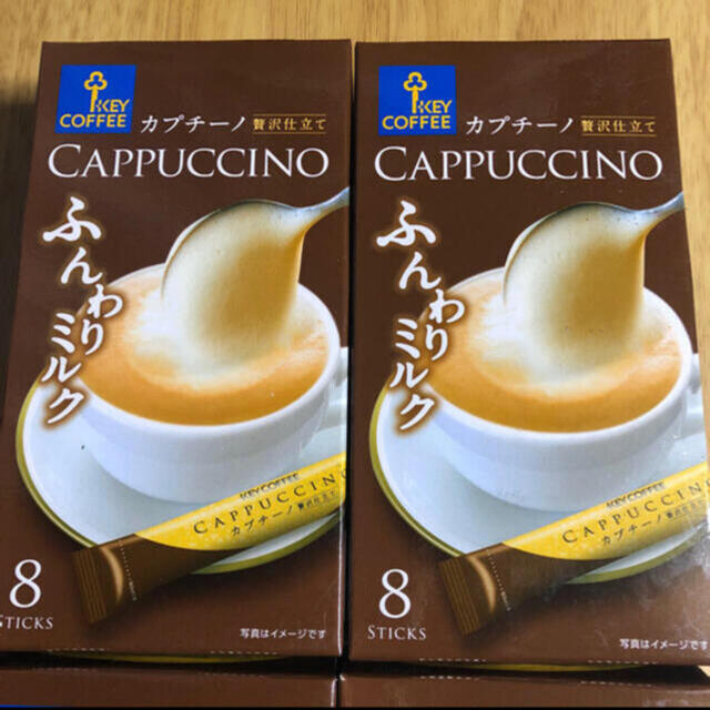 KEY COFFEE(キーコーヒー)のキーコーヒー カプチーノ 贅沢仕立て ふんわりミルク 6箱分 48本 食品/飲料/酒の飲料(コーヒー)の商品写真