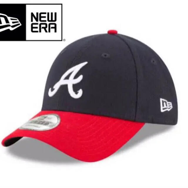 NEW ERA(ニューエラー)のニューエラ キャップ ネイビー アトランタ ブレーブス 赤 ツートン バイカラー メンズの帽子(キャップ)の商品写真