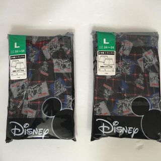 ディズニー(Disney)のメンズトランクス　Mickey プリント　Lサイズ(トランクス)