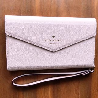 ケイトスペードニューヨーク(kate spade new york)のケイトスペード　iPhoneケース　手帳型(iPhoneケース)