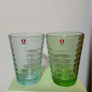 イッタラ(iittala)の新品☆イッタラ アイノアールト ハイボール 2点 ☆アップルグリーン☆☆(グラス/カップ)