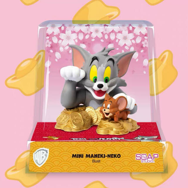 新品 SOAP STUDIO Tom and Jerry 招き猫 フィギュア