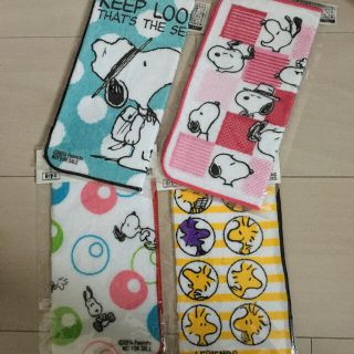 スヌーピー(SNOOPY)のスヌーピー　ハンドタオル(タオル/バス用品)