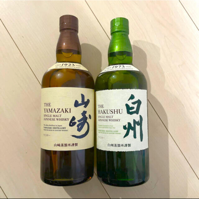 サントリー(サントリー)のサントリー　山崎　白州　箱あり 食品/飲料/酒の酒(ウイスキー)の商品写真