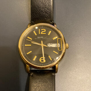 マークバイマークジェイコブス(MARC BY MARC JACOBS)の［ジャンク］マークジェイコブス　ブラック×ゴールド　腕時計(腕時計)