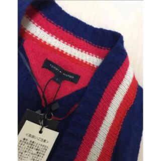 トミーヒルフィガー(TOMMY HILFIGER)のTOMMY HILFIGER♡ネイビーニット L 新品(ベスト/ジレ)