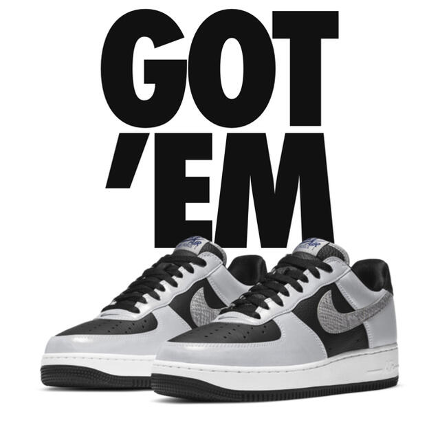 NIKE AIR FORCE 1 SILVER SNAKE 26.0cm