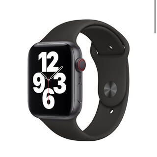 アップルウォッチ(Apple Watch)のApple Watch SE  40mm  純正　スポーツバンド　ブラック(腕時計)