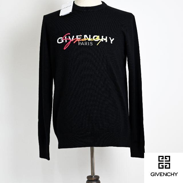 新品19AW GIVENCHY オールオーバーロゴ 総柄 シャツ 41(L) 黒