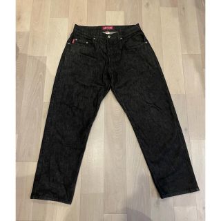 90s stussy オールドステューシー ブラックデニム バギー 34