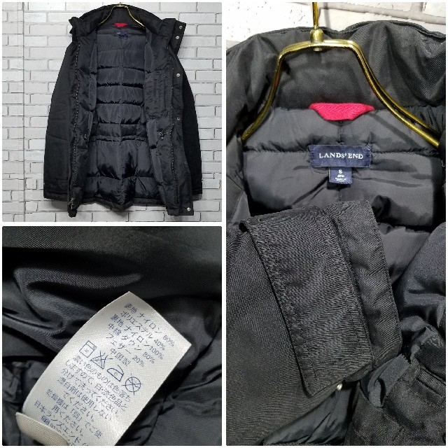 LANDS'END - 【LANDSEND】 ダウンジャケット フーデット 2way LANDS'END - 【LANDSEND】 ダウンジャケット フーデット 2way