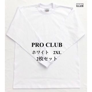 ⑼ 2枚 PROCLUB Tシャツ 白 3XL 半袖 ヘビーウェイト プロクラブ