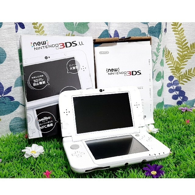 Newニンテンドー3DS LL  パールホワイト　箱　説明書つき