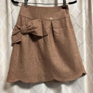 ウィルセレクション(WILLSELECTION)の❁*.ﾟウィルセレクション ビッグリボン付き スカラップ スカート(ミニスカート)