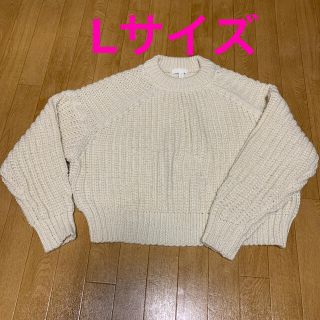 エイチアンドエム(H&M)のH&M チャンキーニット　リブニット　L(ニット/セーター)