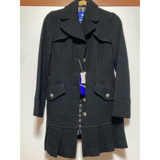 バーバリーブルーレーベル(BURBERRY BLUE LABEL)の新品 Burberry bluelabel バーバリーブルーレーベル 黒コート(ロングコート)