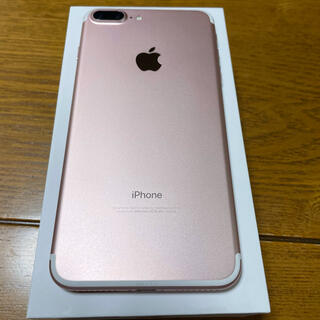 アップル(Apple)の美品 iPhone 7 Plus 32gb ローズゴールド simロック解除済み(スマートフォン本体)