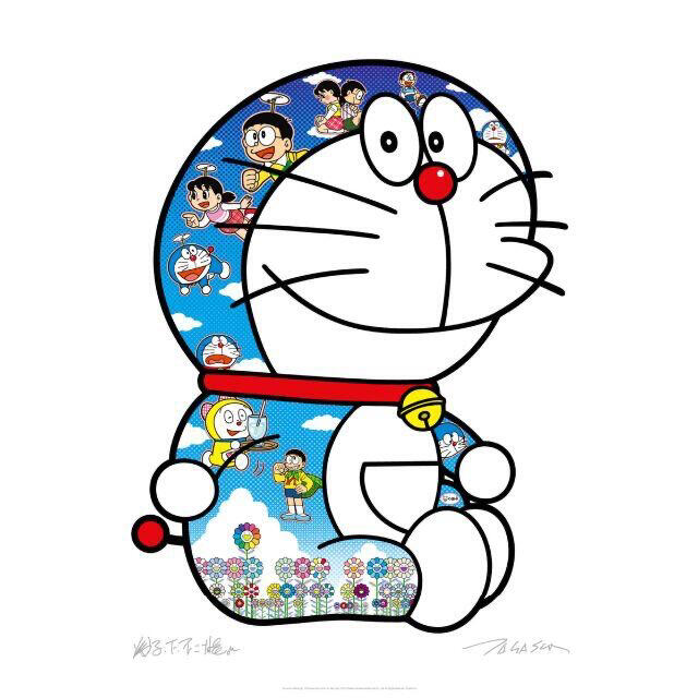 おすわりドラえもん「青空の下のきもちの良い日」 村上隆 エンタメ/ホビーの美術品/アンティーク(版画)の商品写真
