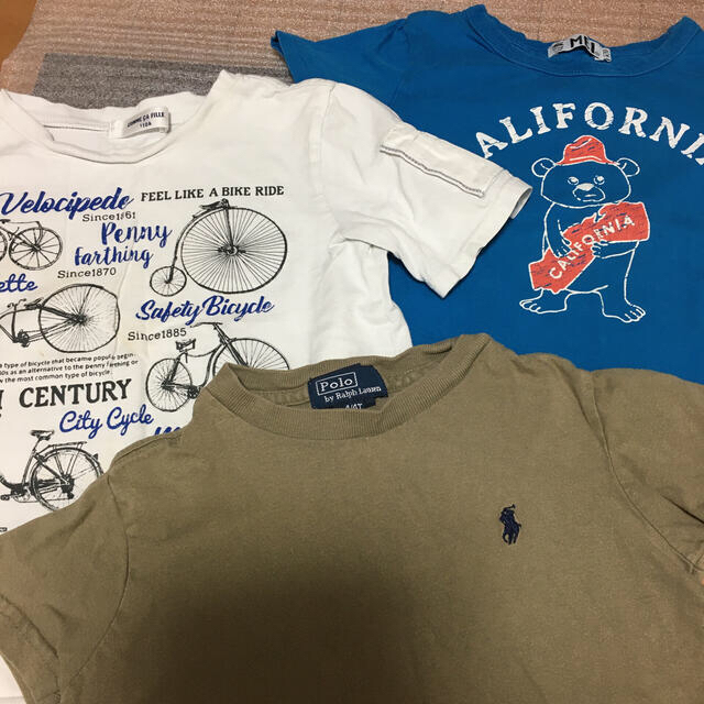 POLO RALPH LAUREN(ポロラルフローレン)の【最終特価！！】Tシャツ3点セット110-120polo,MEI,comme キッズ/ベビー/マタニティのキッズ服男の子用(90cm~)(Tシャツ/カットソー)の商品写真