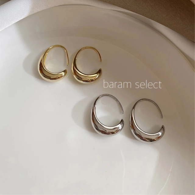 DEUXIEME CLASSE(ドゥーズィエムクラス)の今週中セール価格❗Drop hoop pierce  gold/silver レディースのアクセサリー(ピアス)の商品写真