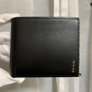 ポールスミス(Paul Smith)のポールスミス ストライプポイント 2つ折り財布 ブラック メンズ(折り財布)