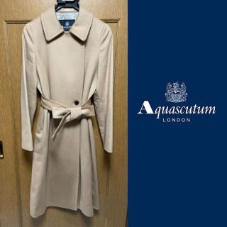 アクアスキュータム(AQUA SCUTUM)の【超美品】アクアスキュータム トレンチスタイル カシミア混コート(トレンチコート)