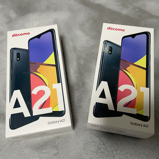 スマートフォン/携帯電話【最終値下げ】docomo Galaxy A21 black2台