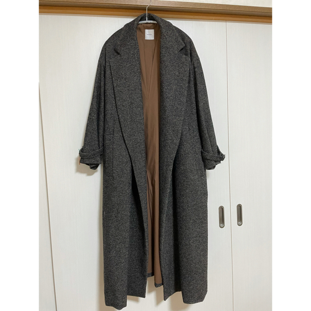 Ameri VINTAGE(アメリヴィンテージ)のAmeri VINTAGE  TWEED MANNISH OVER COAT レディースのジャケット/アウター(ロングコート)の商品写真