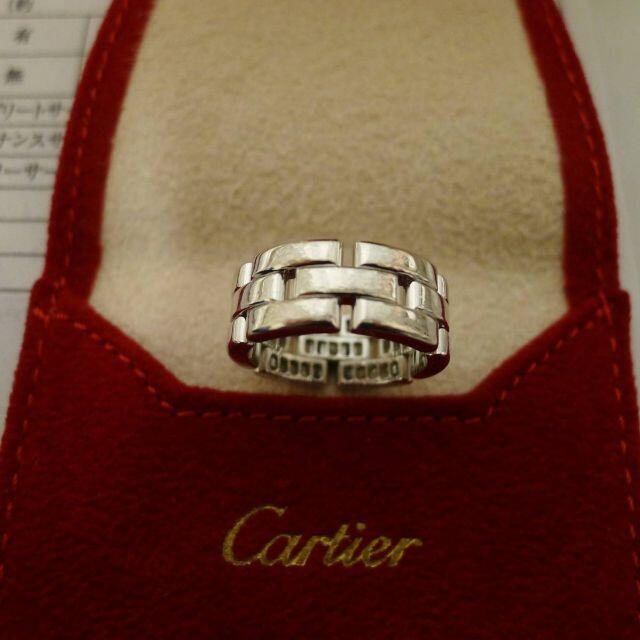 Cartier(カルティエ)のご専用３５石 カルティエ ダイヤ マイヨン パンテール ＃５２ハーフ リング レディースのアクセサリー(リング(指輪))の商品写真