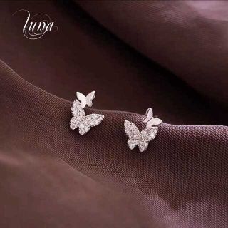 スタージュエリー(STAR JEWELRY)の新品♪ papillon pave pierce☆S925 post☆シルバー(ピアス)