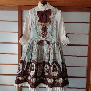 アンジェリックプリティー(Angelic Pretty)のMusee du Chocolatワンピースセット※難あり(ひざ丈ワンピース)