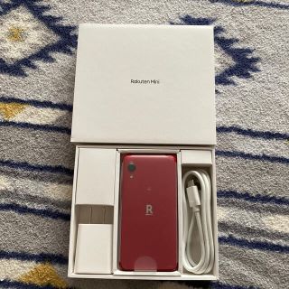 新品未使用　rakuten mini ミニ　赤　レッド　RED スマホ　携帯