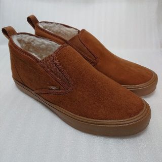 ヴァンズ(VANS)のVANS SLIP ON MID SF V187SF FUR G.TAN(スニーカー)