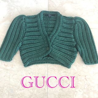 グッチ(Gucci)の処分セール　新品　GUCCI グッチ　シルク　カーディガン　ボレロ　セーター(カーディガン)