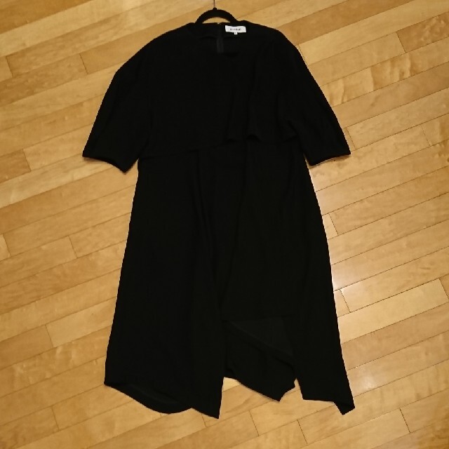 ENFOLD エンフォルド WIDE-CUFF DRESS ブラック タグ付き 純正超高品質