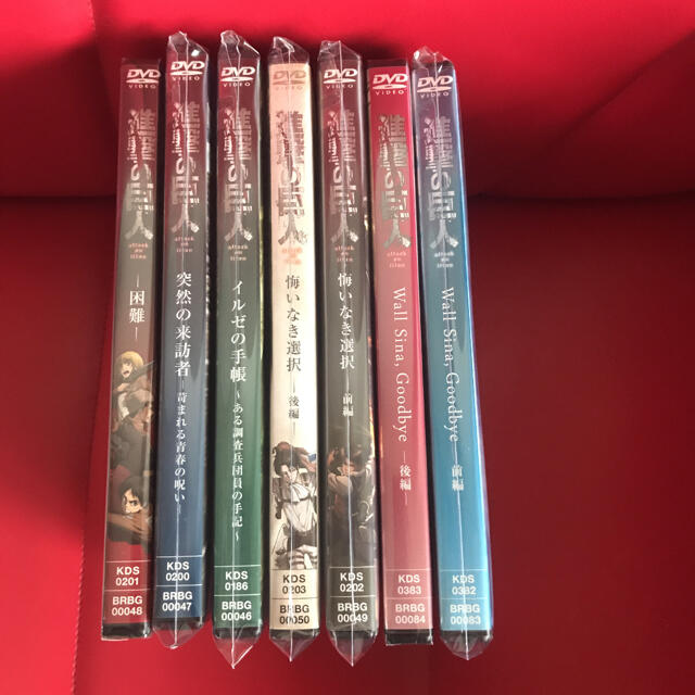 【美しい商品】♠️進撃の巨人 OVA  進撃の巨人 dvd  7巻セット