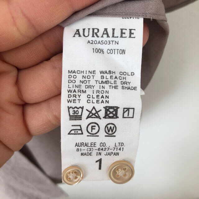 AURALEE by KAO's shop｜ラクマ フィンクスツイルシャツの通販 格安