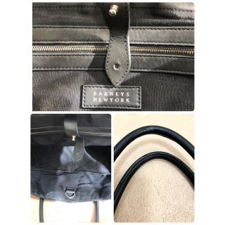 美品【バーニーズニューヨーク】レザートートバッグ イントレ
