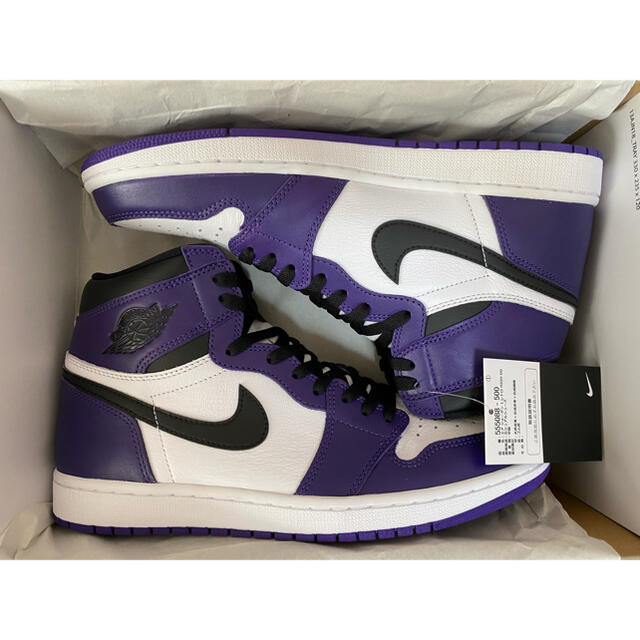 NIKE(ナイキ)のNIKE AIR JORDAN 1 HIGH Court Purple 29新品 メンズの靴/シューズ(スニーカー)の商品写真