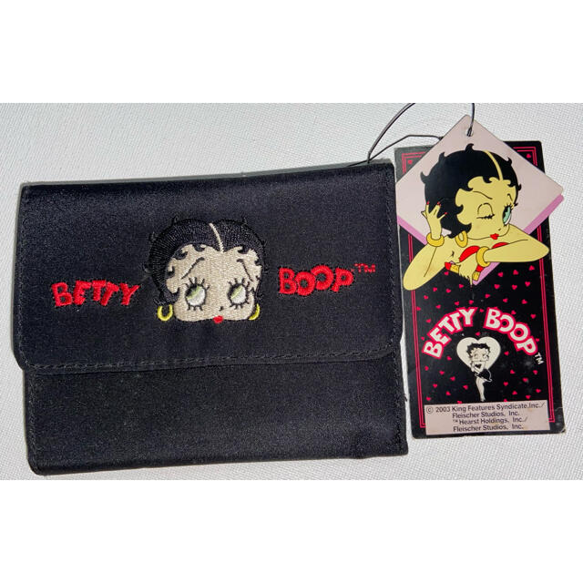 Betty boop ベティブープ三つ折り財布2003紙タグ経年汚れあり