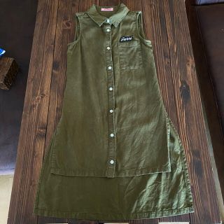 ジェニィ(JENNI)の本日お値下げ❣️シスタージェニーワンピース♡女の子♡130センチ♡カーキ♡子供服(ワンピース)