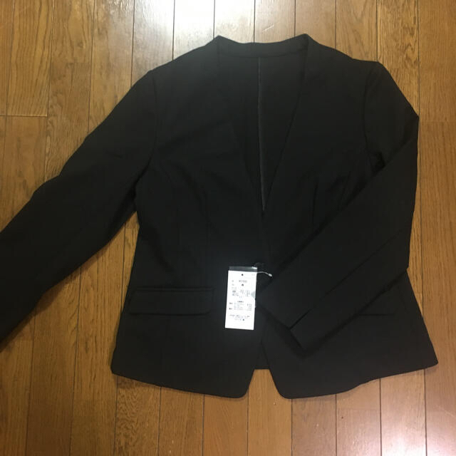 ニッセン(ニッセン)のkuro6161様専用　パンツスーツ　黒　新品 レディースのフォーマル/ドレス(スーツ)の商品写真