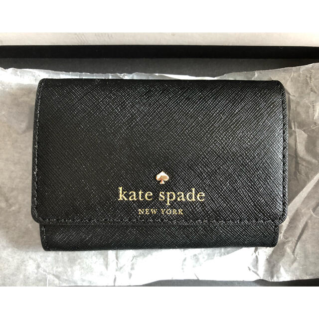 新品ケイトスペード kate spade 小銭入れ カードケース 定期 黒