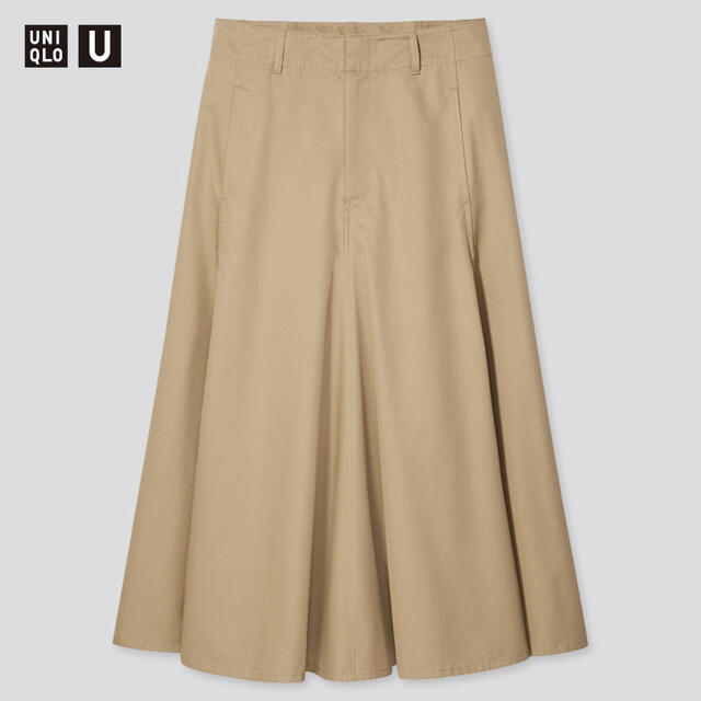 UNIQLO(ユニクロ)の【5×20様専用】コットンツイルフレアスカート　ユニクロU レディースのスカート(ロングスカート)の商品写真