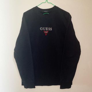 ゲス(GUESS)のGUESS 韓国　パーカー　トレーナー　ブラック　M(トレーナー/スウェット)